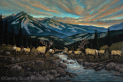 "September Sunsets" Standard Giclée - Gentry Scott Wildlife & Fine Art