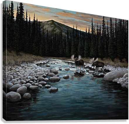 "Evening Cascades" Premium Giclée - Gentry Scott Wildlife & Fine Art