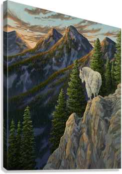 "Mountain Top" Premium Giclée - Gentry Scott Wildlife & Fine Art