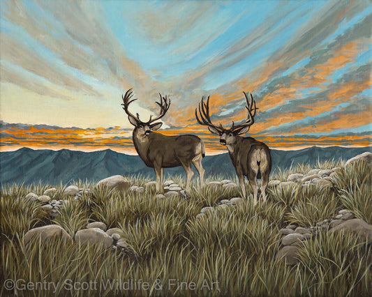 "Sunset Ridge" Standard Giclée - Gentry Scott Wildlife & Fine Art